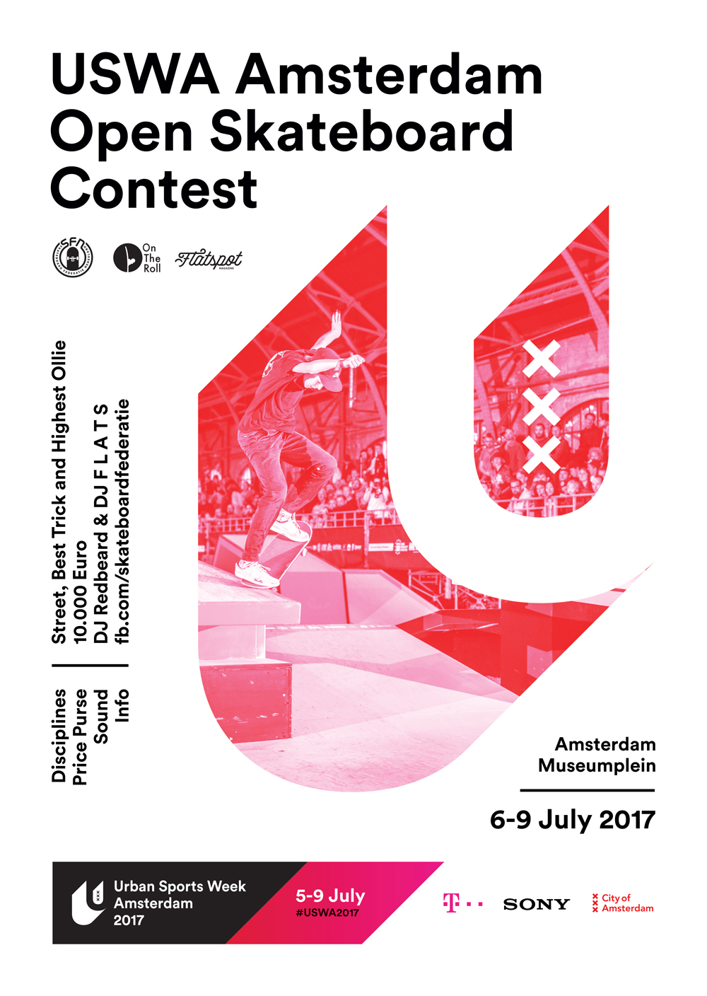USWA Amsterdam Open Skateboard Contest 2017 on Urban Sports Week Amsterdam