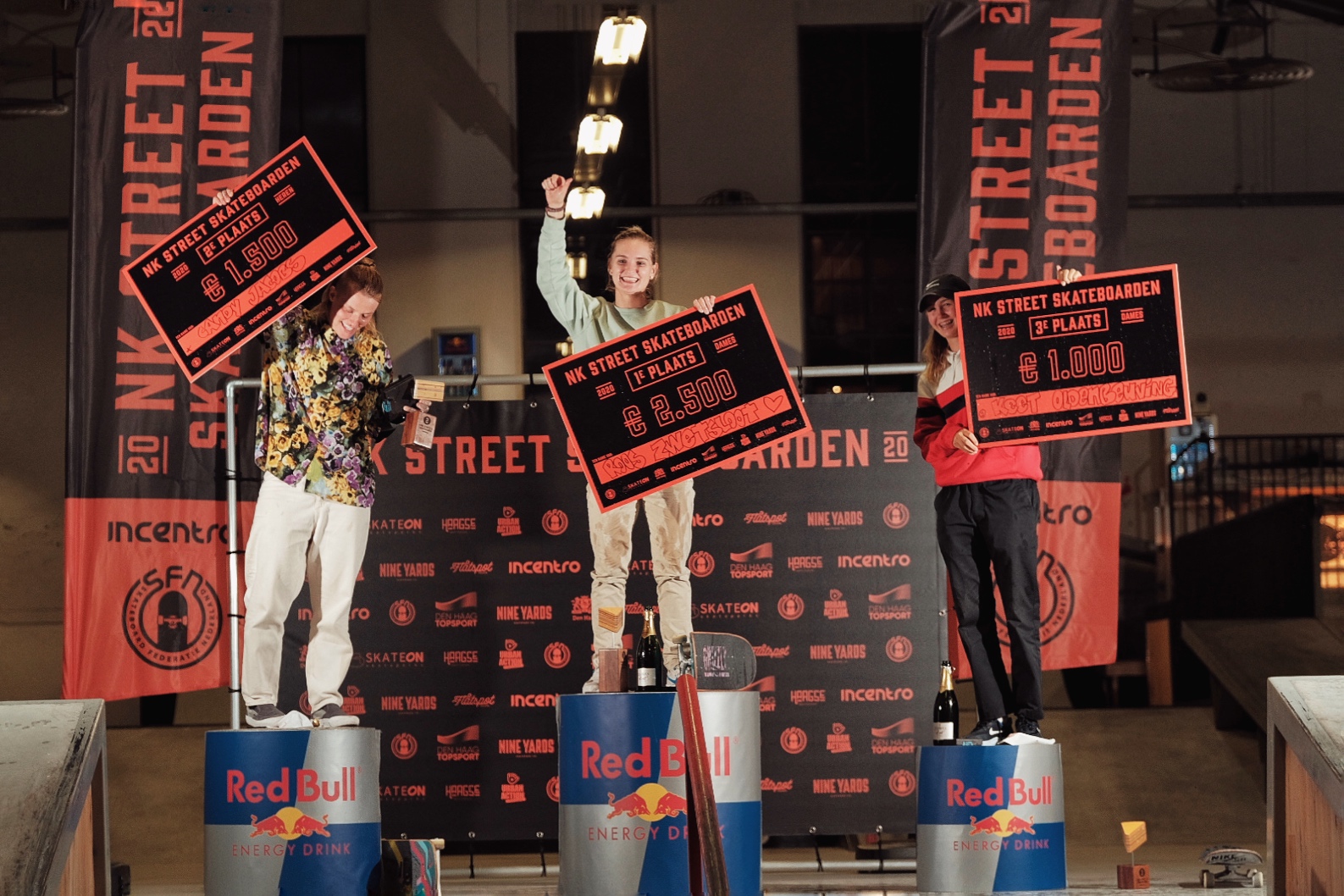 Roos Zwetsloot en Douwe Macaré Nederlands Kampioen Street Skateboarden 2020